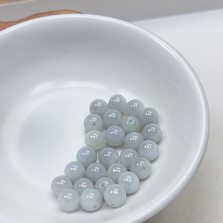 翡翠手链未镶嵌散珠25+1颗卡7