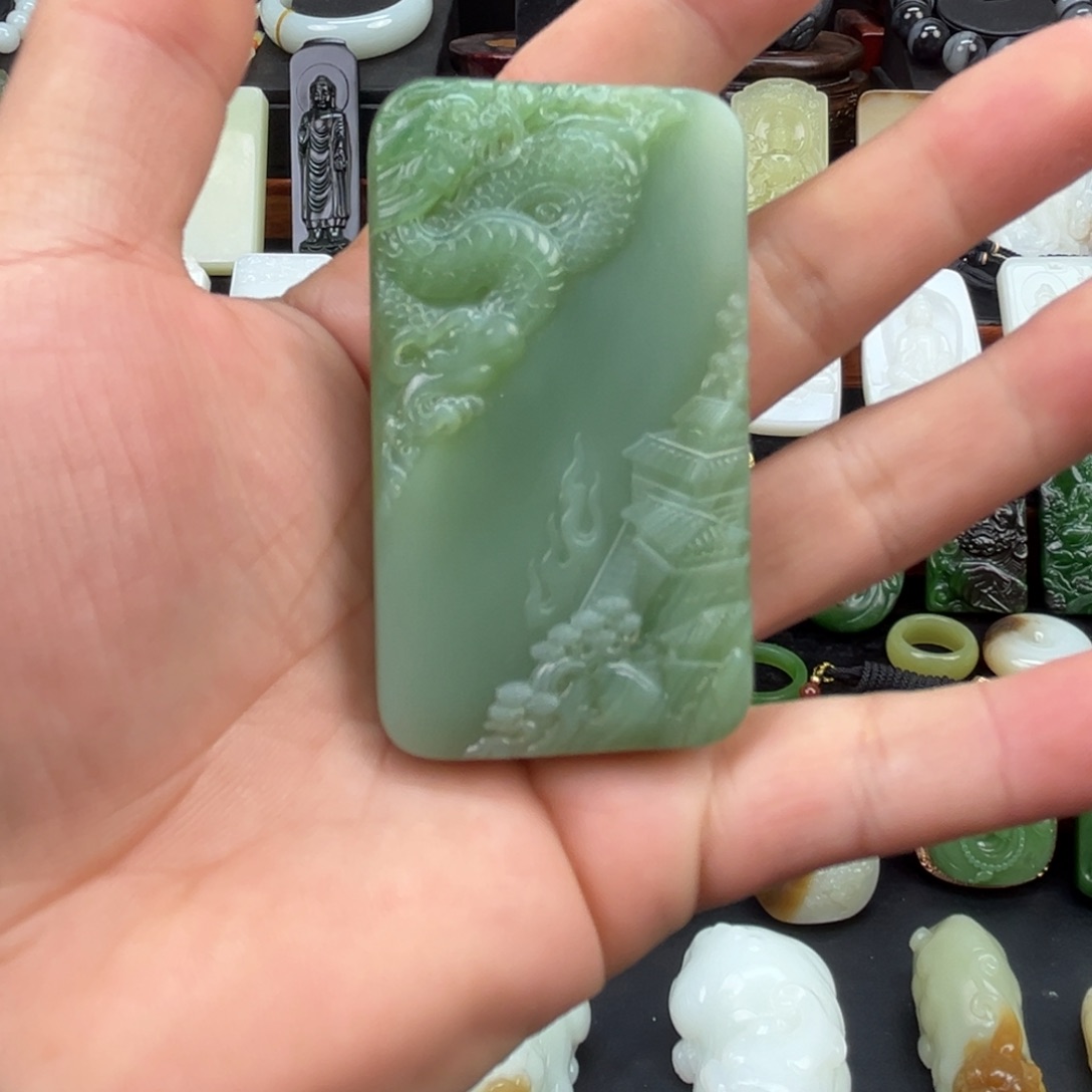 ︶***︶和田玉未镶嵌挂件