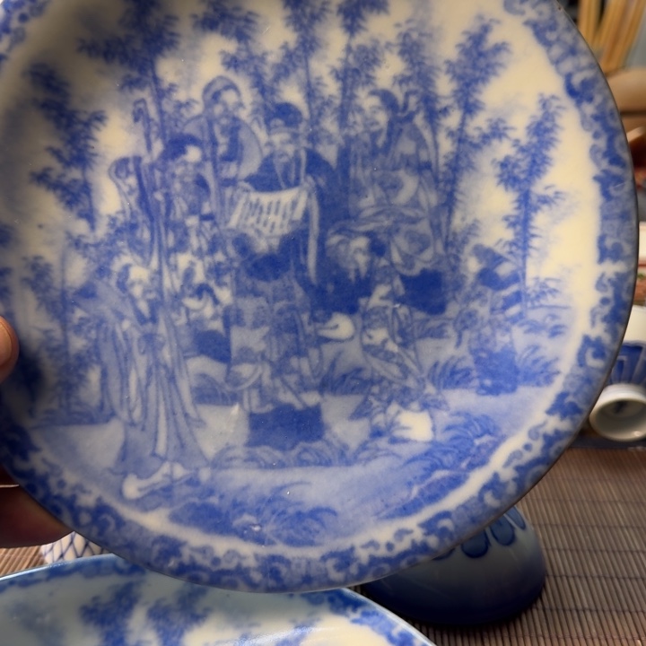 青花瓷器杯子茶具