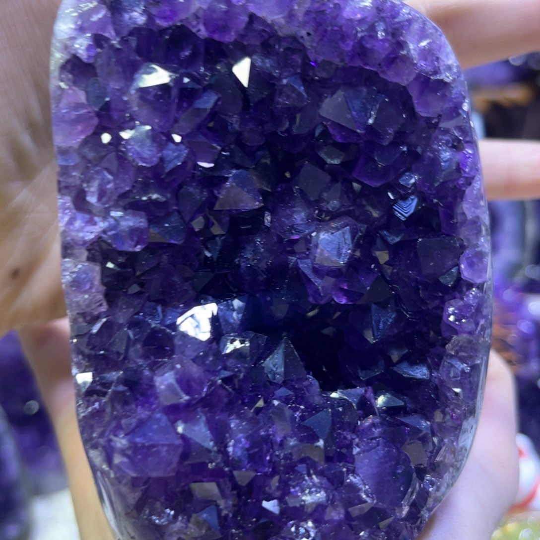 紫晶摆件未镶嵌紫水晶