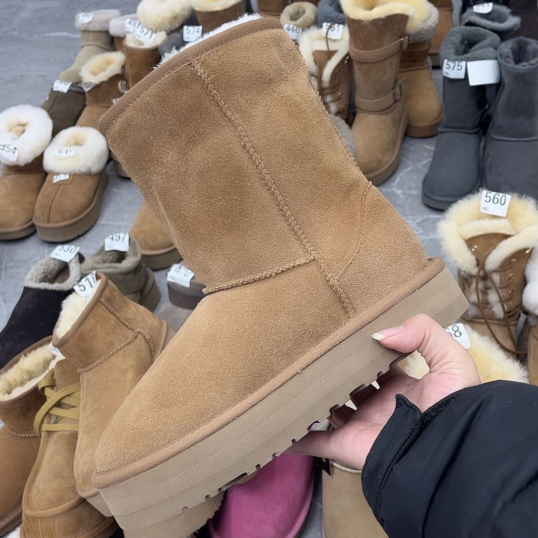 栗色厚底平口36码孟