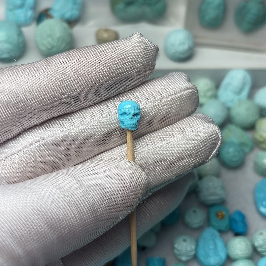 绿松石珠宝半成品未镶嵌