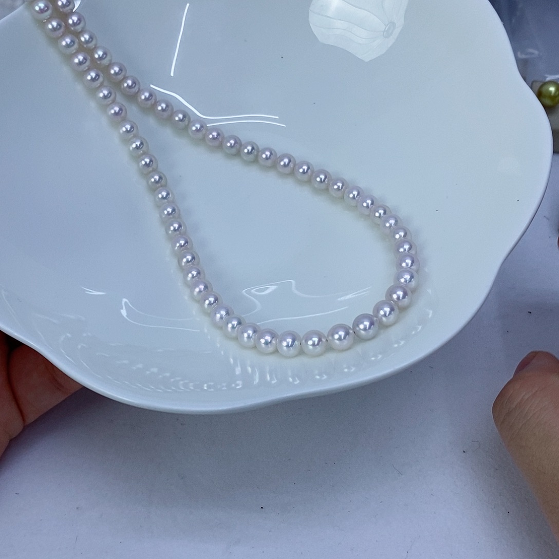 海水珍珠银S925镶嵌颈饰