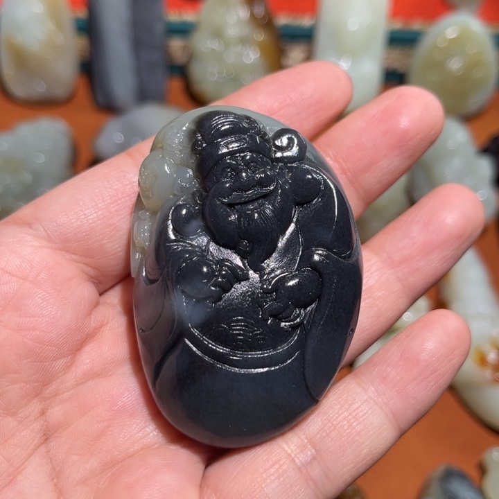 和田玉未镶嵌挂件