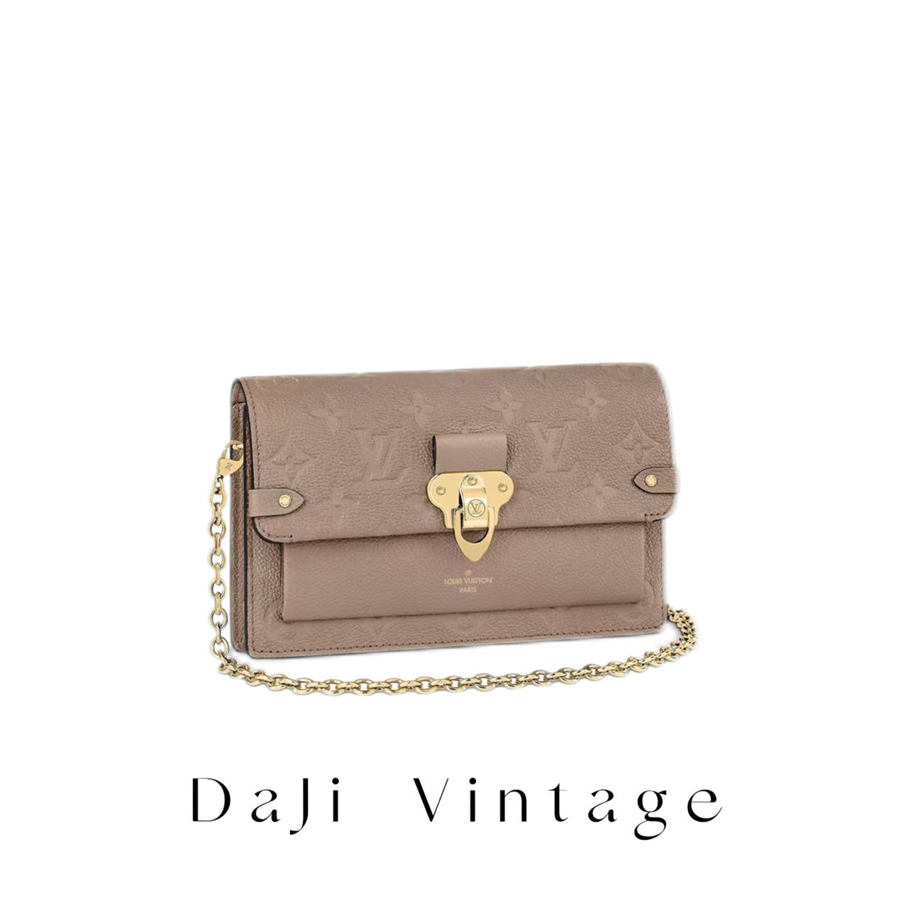 大吉中古/LV Vavin 大象灰woc链条斜挎包