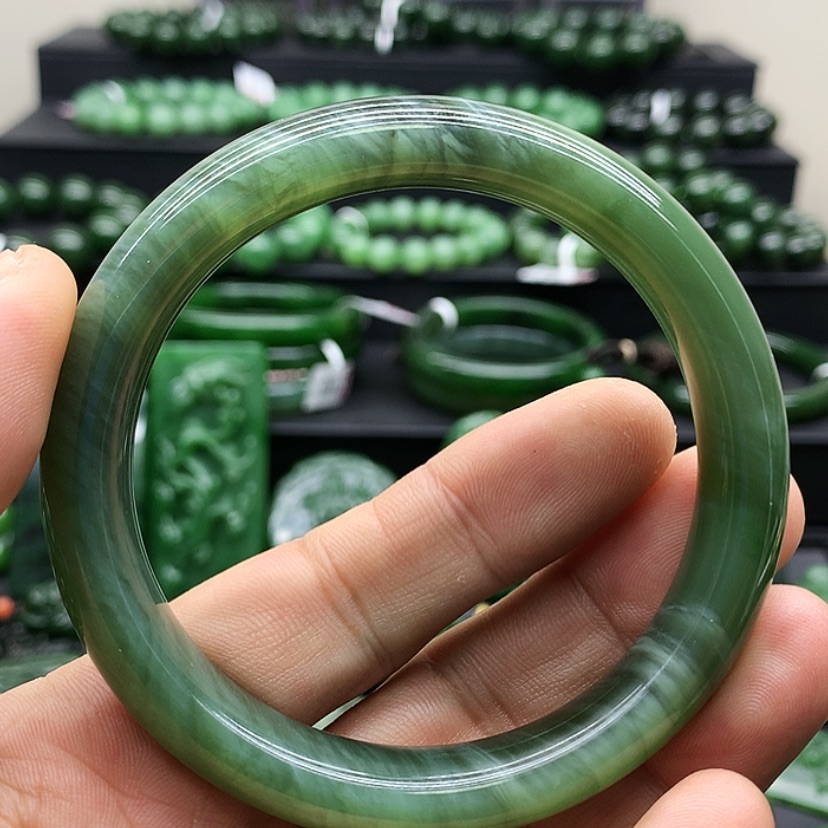 【闪购商品】和田玉（碧玉）手镯未镶嵌