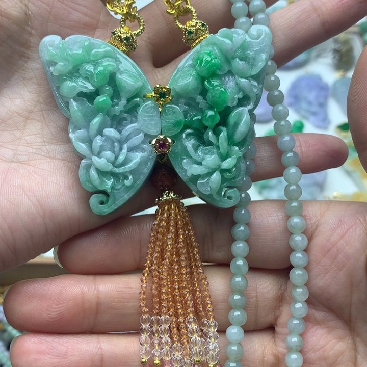 颈饰未镶嵌翡翠翡翠