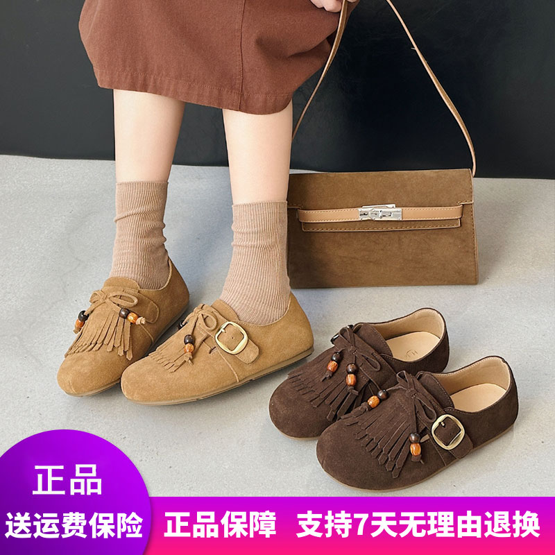 【惠特丽】2025大码女鞋秋季新款勃肯鞋复古软底百搭休闲时尚41女