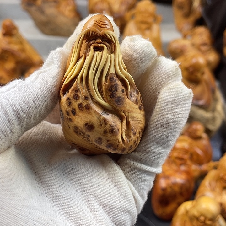 柏木（崖柏）寿星手把件