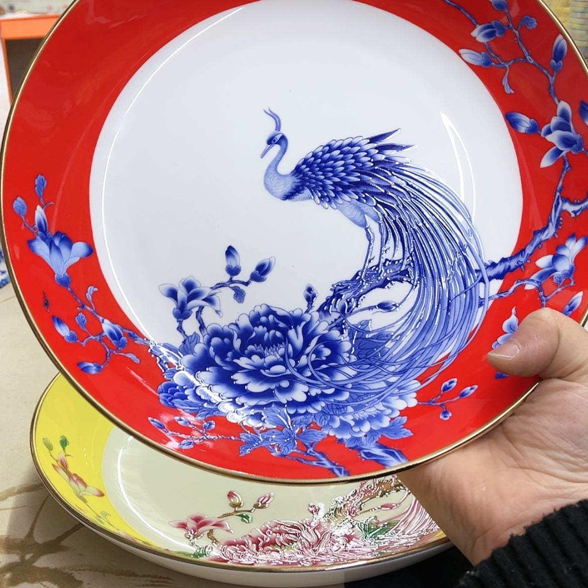 【闪购商品】骨瓷10英寸1深。。。。。。