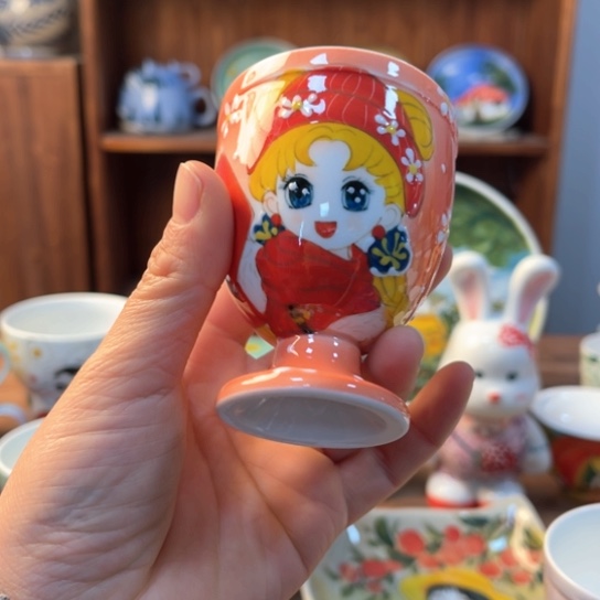 瓦当景德镇釉下手绘陶瓷