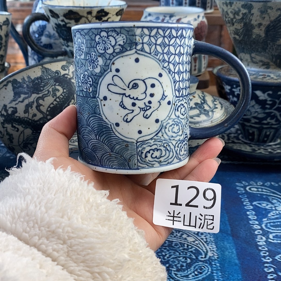 陶手工手绘青花高温陶瓷