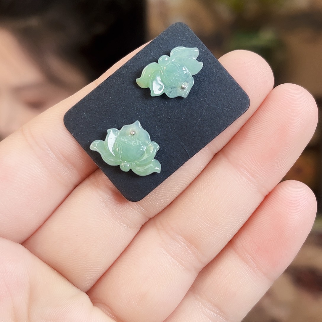 翡翠银S925镶嵌颈饰耳饰