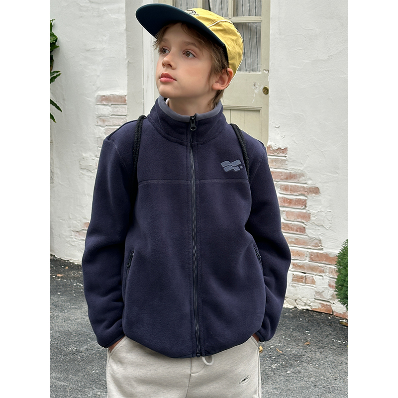 Mast中大童青少年校服神器内搭上衣2025秋冬新款亲子装拉链外套