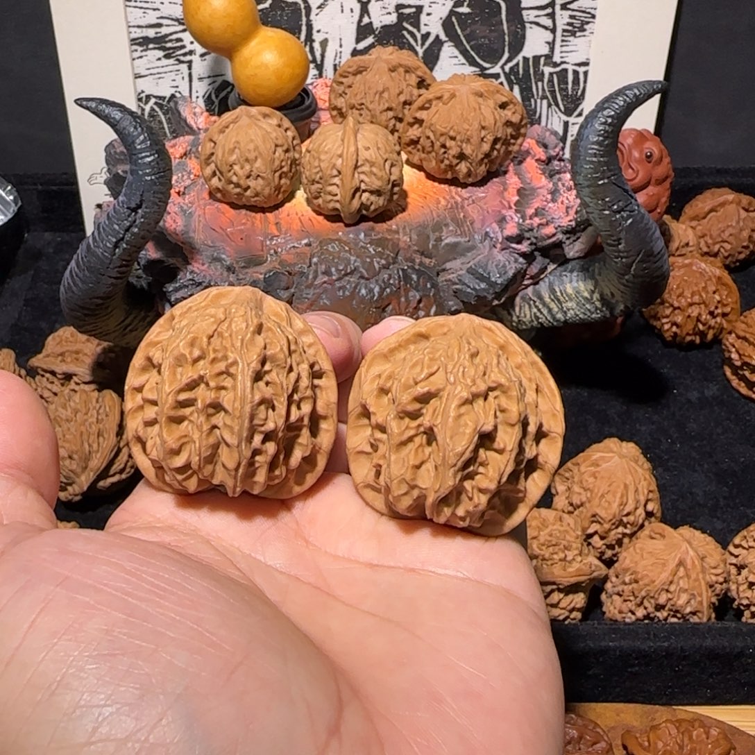 文玩核桃吊坠蜡皮39野生无名福利