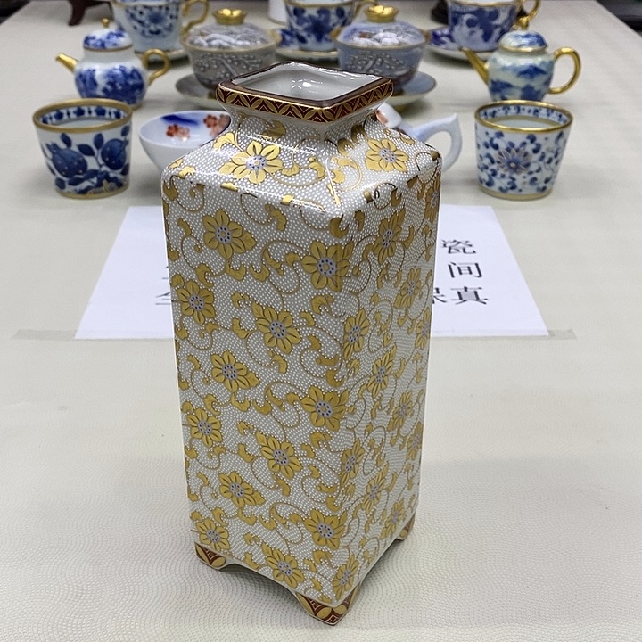 摆件高21.5九谷正品保真