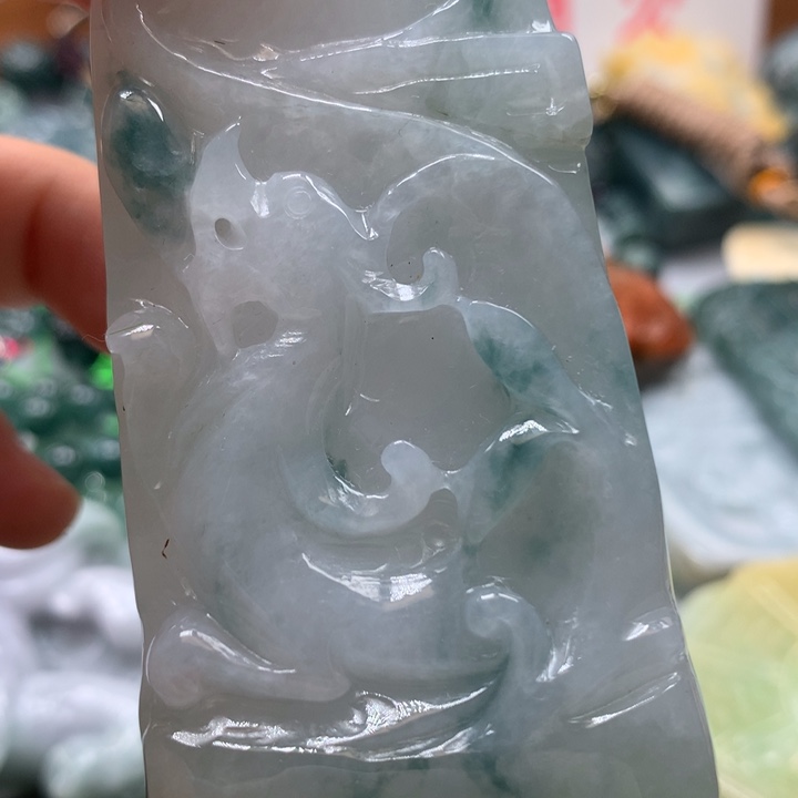 翡翠颈饰未镶嵌保真天然A货翡翠