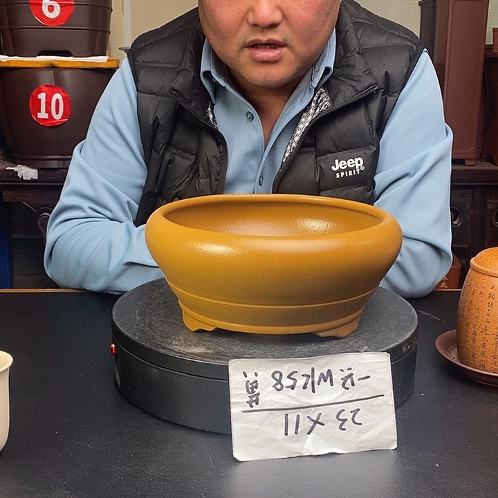 紫砂花盆货号一只WK58