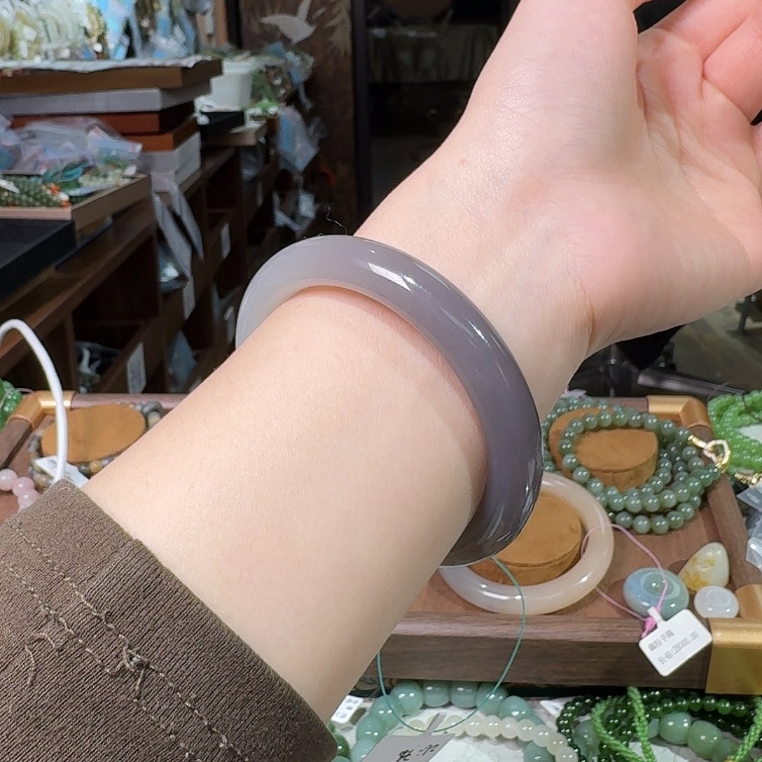 和田玉未镶嵌手链56.4