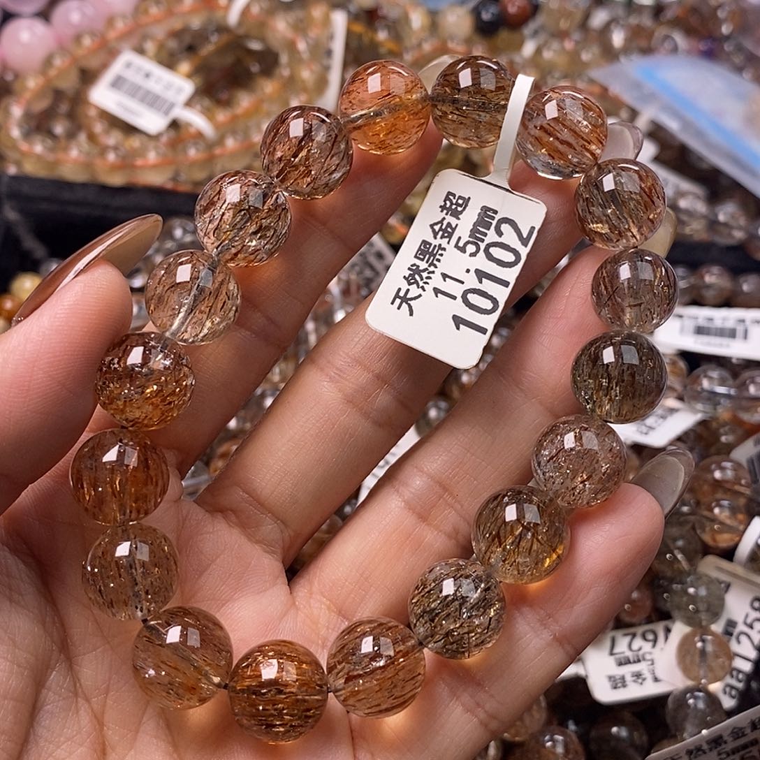 未镶嵌水晶手链水