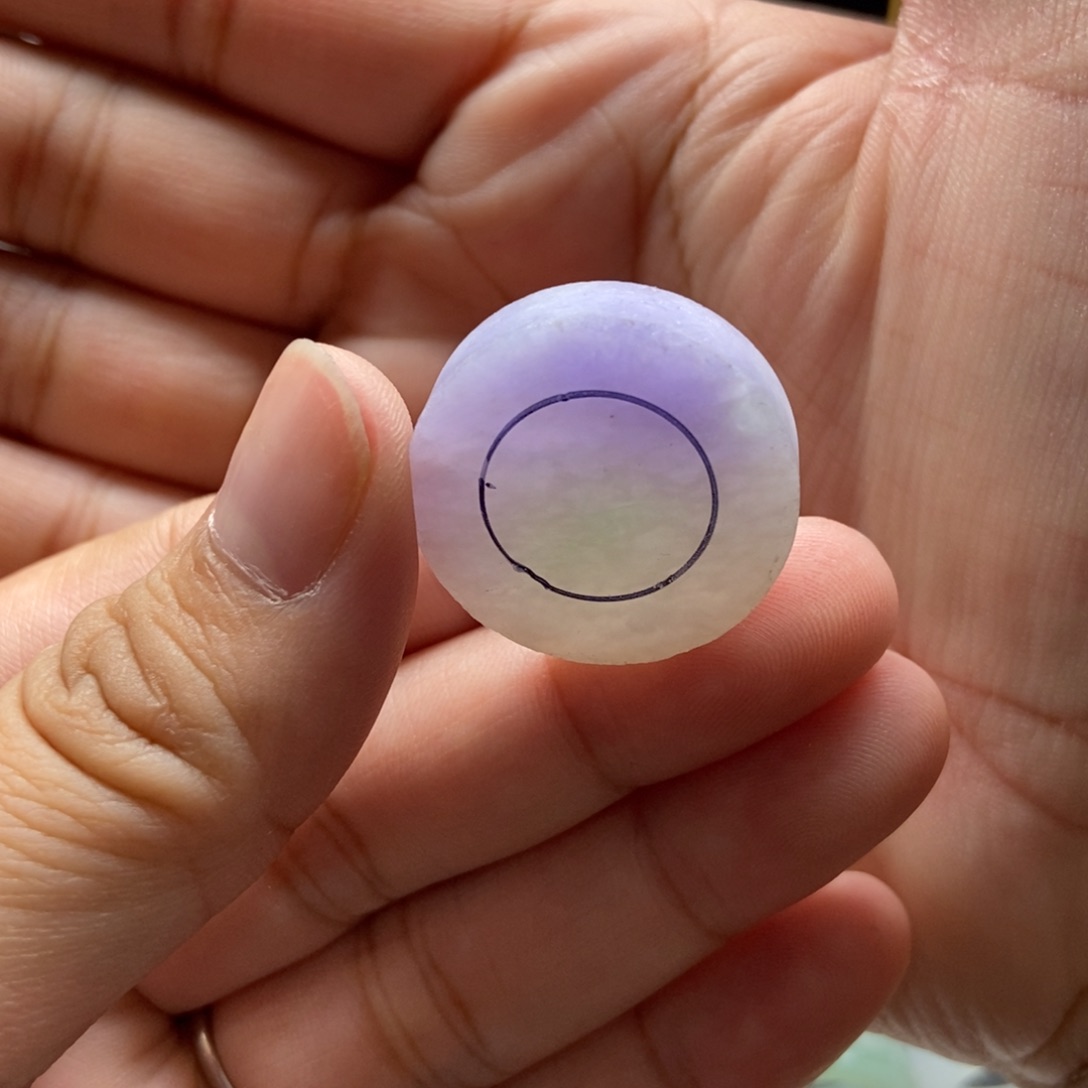 定制翡翠翡翠有纹放漏未镶嵌左*鱼