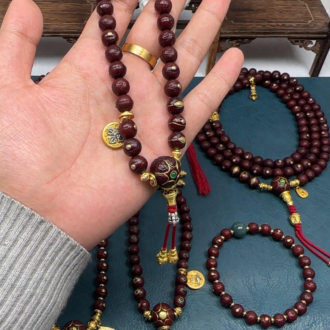 ****゛凤眼菩提吊坠凤眼金钉手持9.5简配