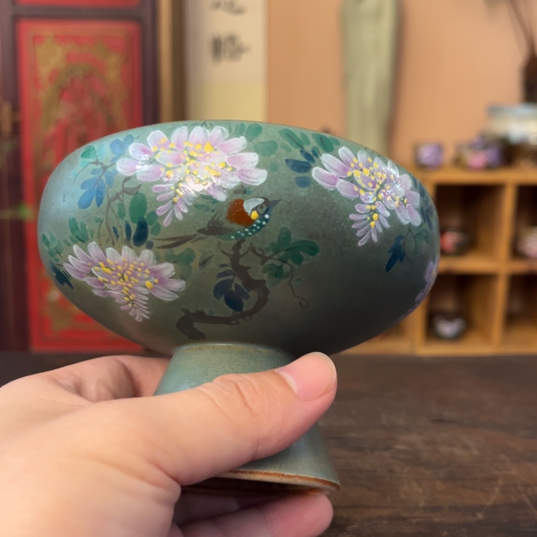 柴烧手工手绘陶瓷