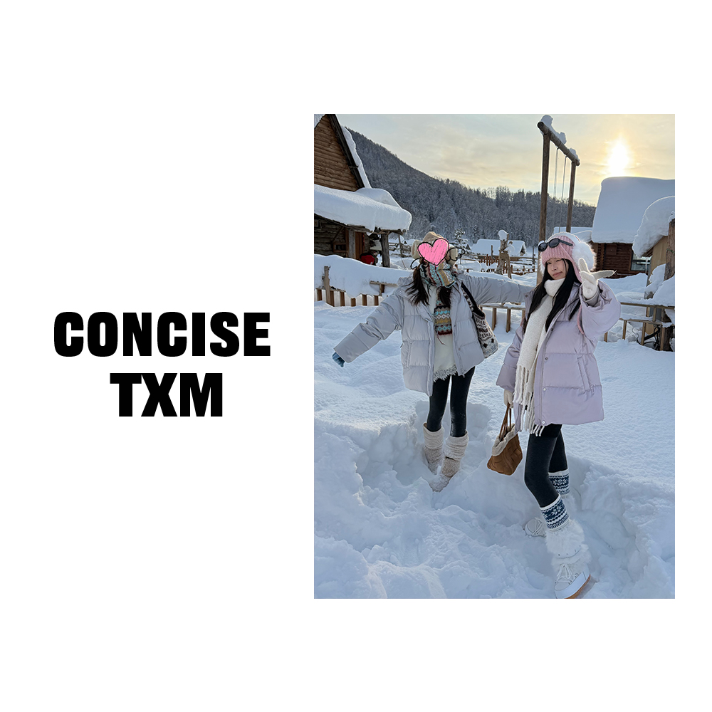 【唐小木】北海道缎面花瓣鹅绒服  充绒196g 204g YR1251