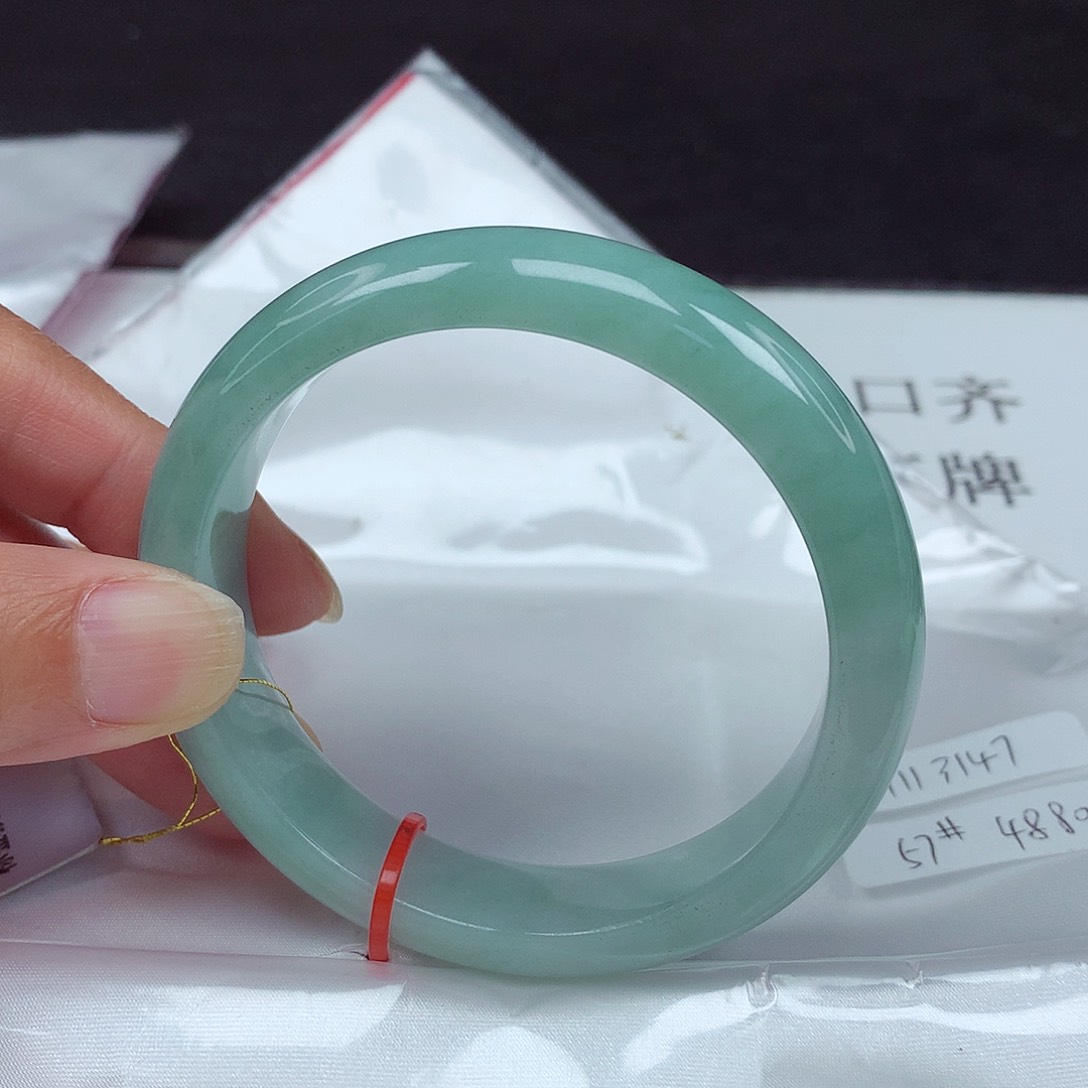 未镶嵌手镯翡翠57圈3147