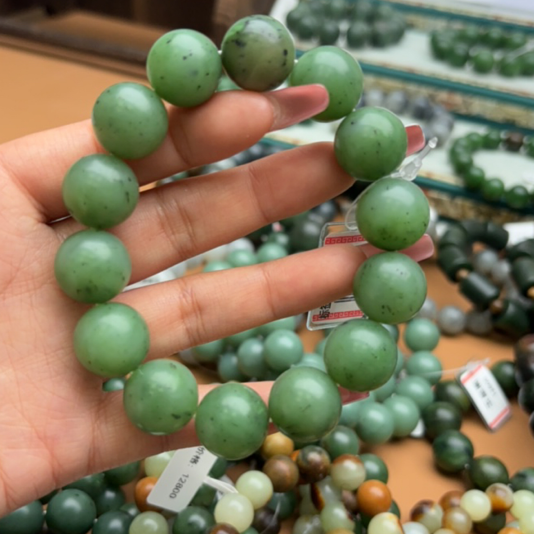 和田玉手串1231d拍一发一