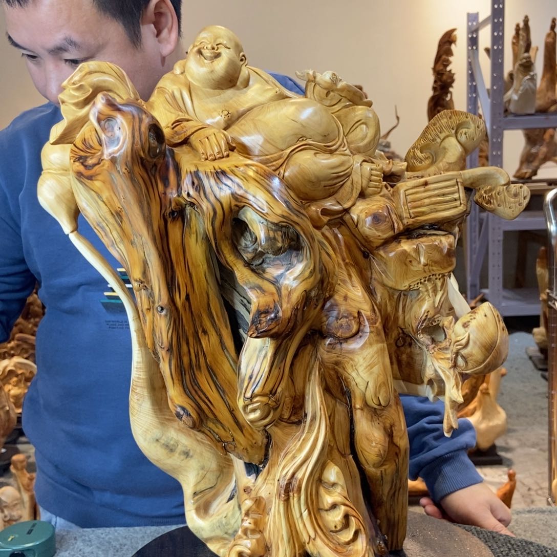 柏木（崖柏）太行崖柏根雕摆件