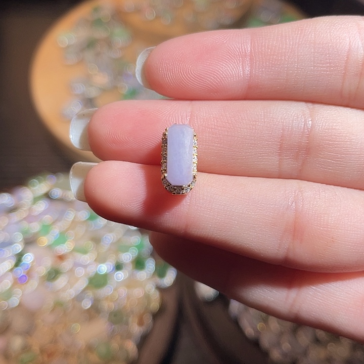 翡翠银S925镶嵌颈饰翡翠