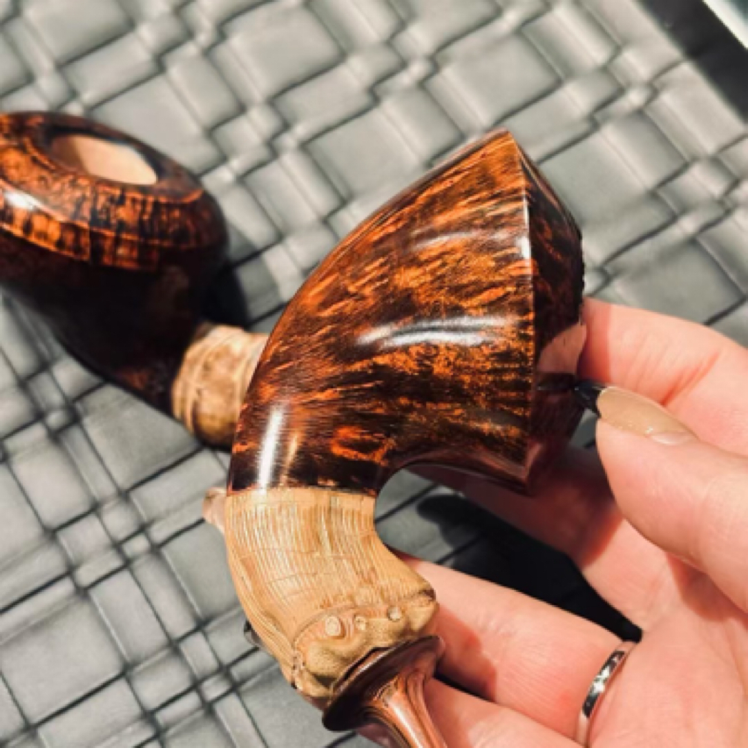 杰欧烟斗手工都柏林竹节烟斗