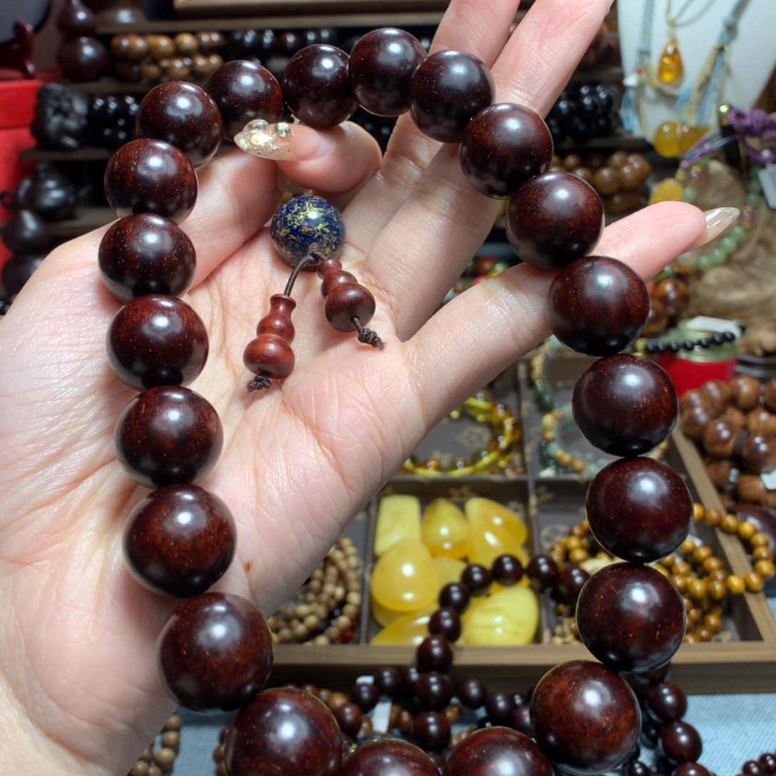 檀香紫檀（小叶紫檀）手串/手链21颗