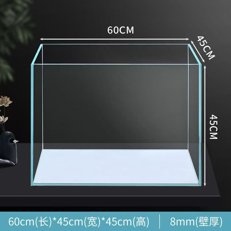 微瑕疵60x45x45(8毫米)超白生态桌面鱼缸