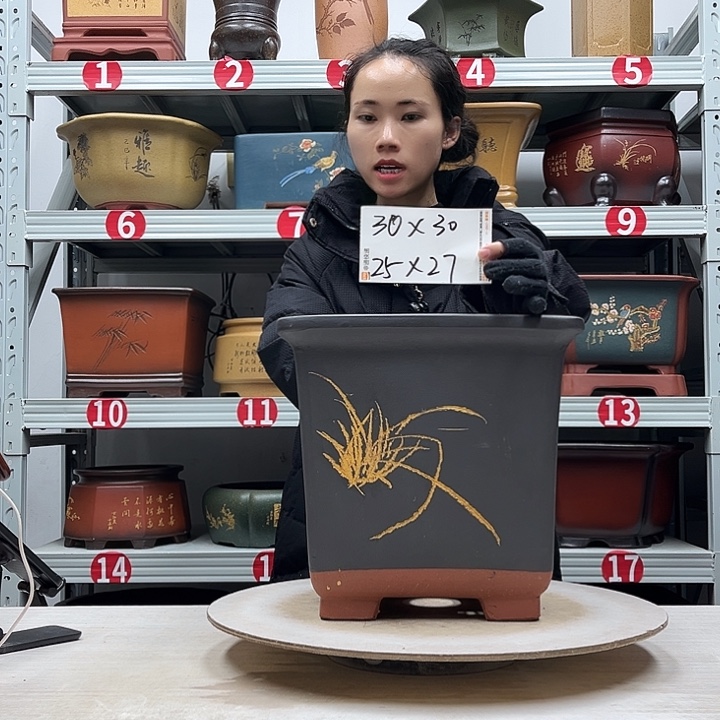 紫砂花盆紫砂花盆