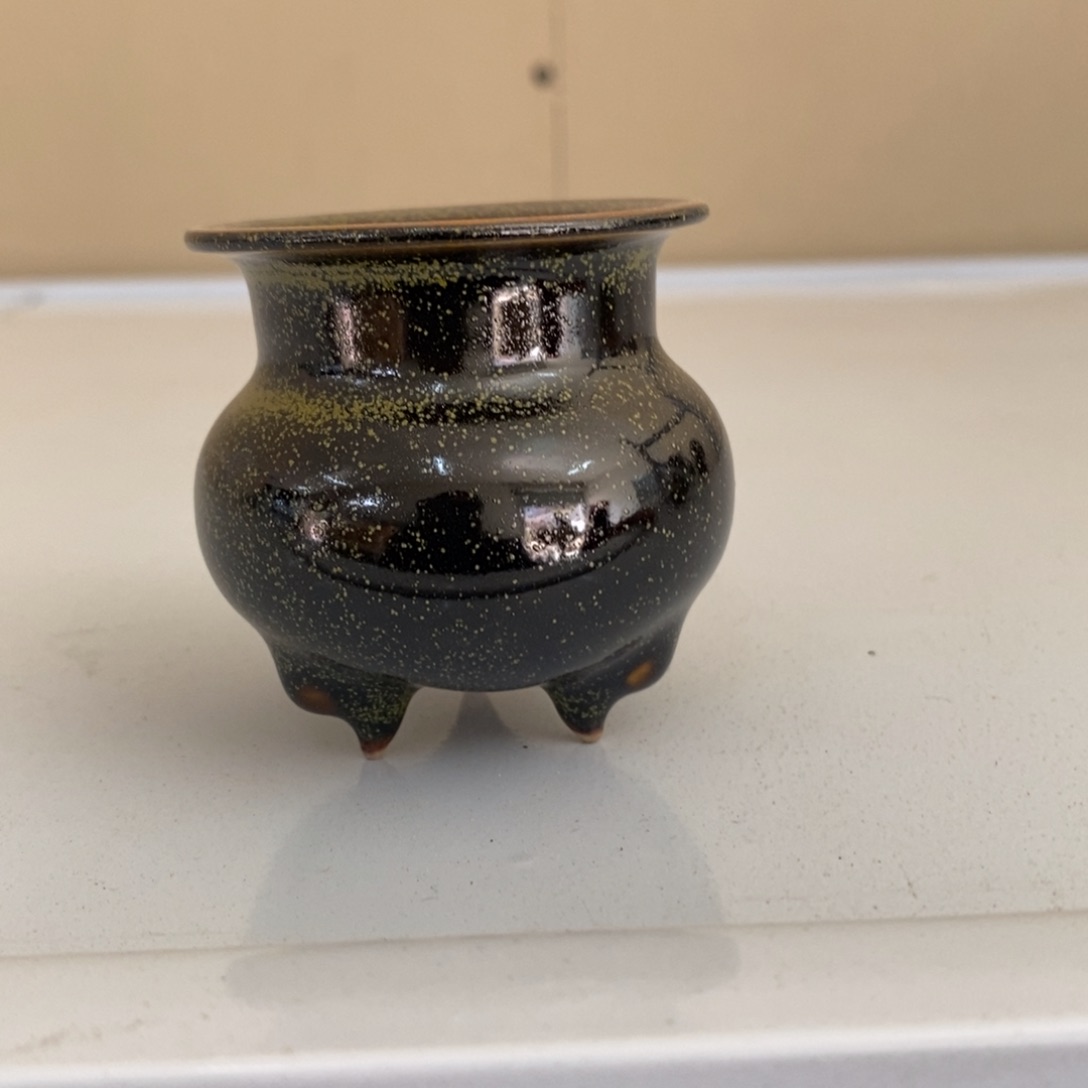 摆件抱朴汝瓷仿古微瑕