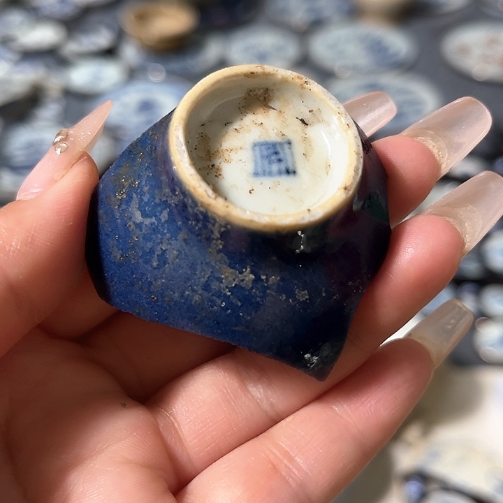 瓷片瓷片茶托喝茶非常不错