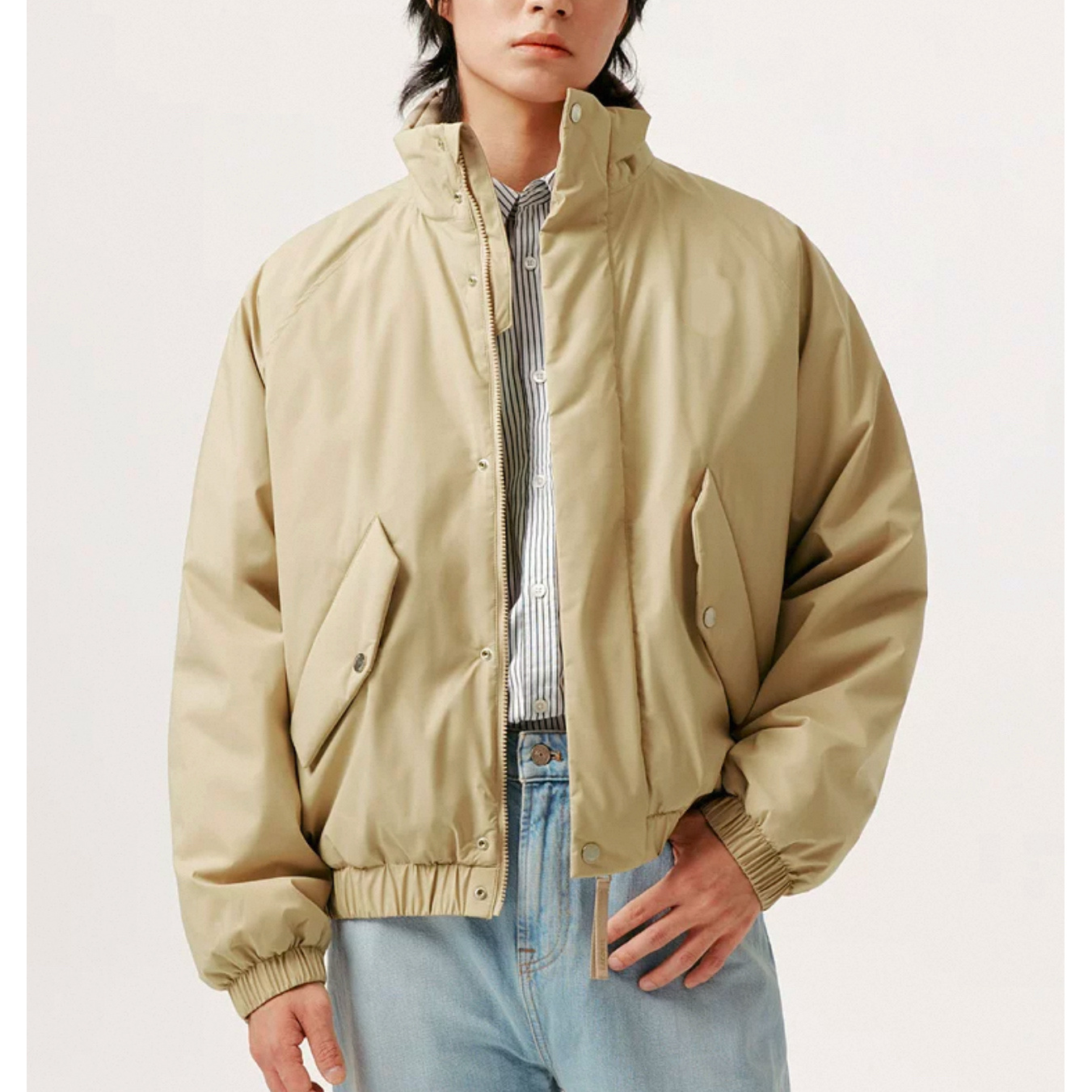 5142-秋冬立领夹克棉服