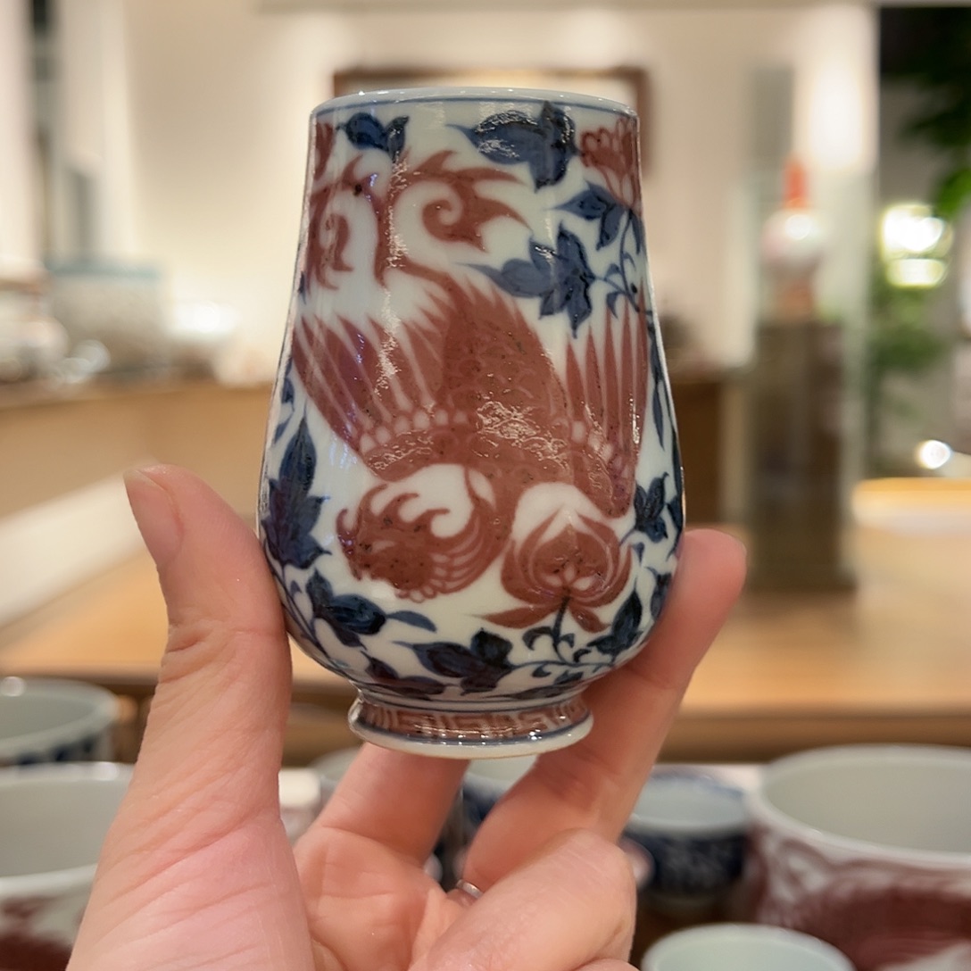 元青拙手原矿青花釉里红