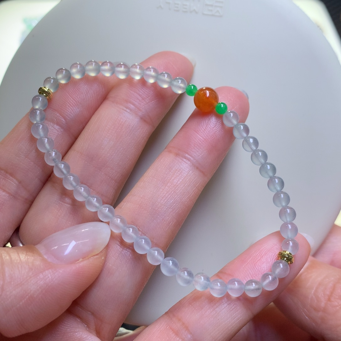 未镶嵌手链翡翠翡翠手串卡4