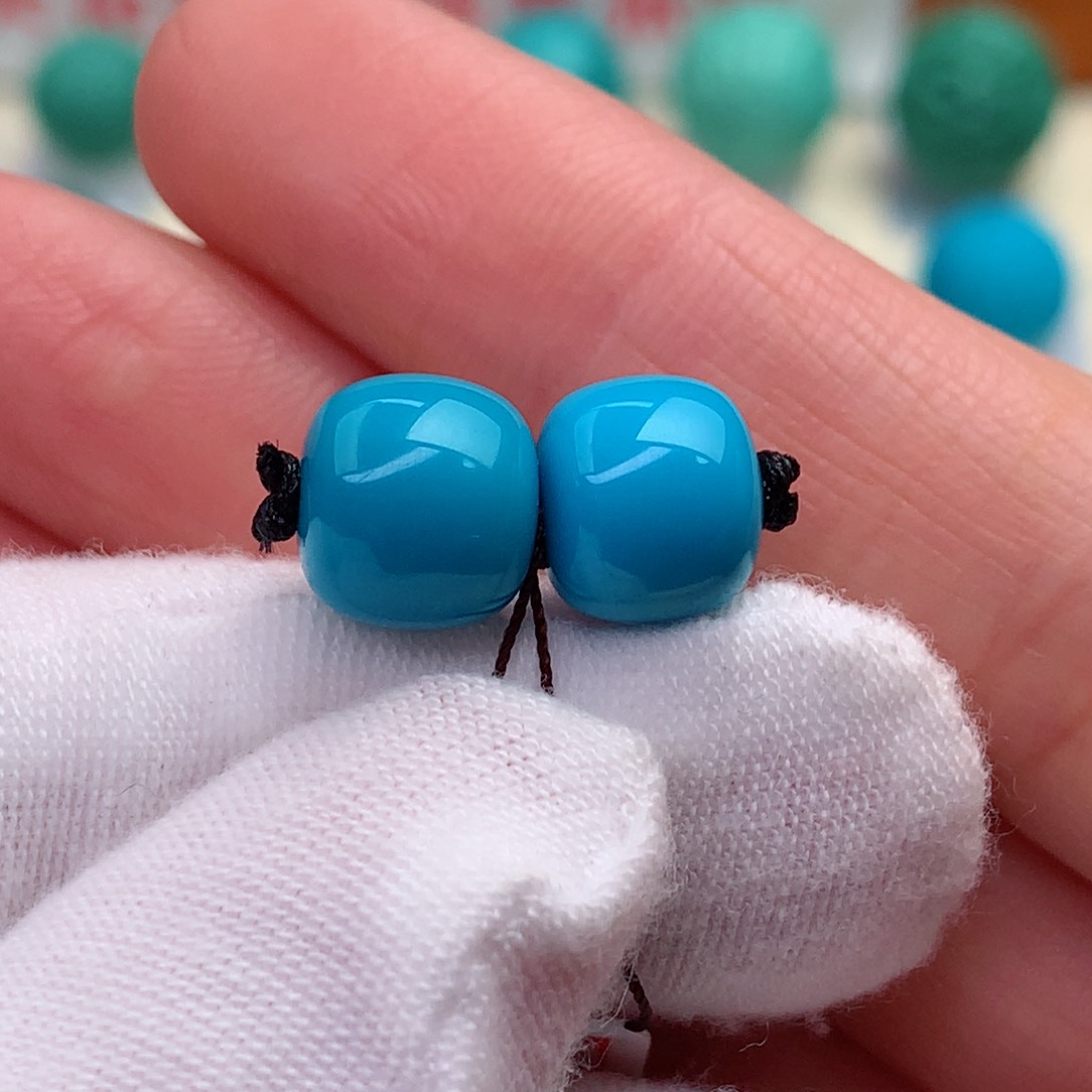 未镶嵌绿松石老型对珠