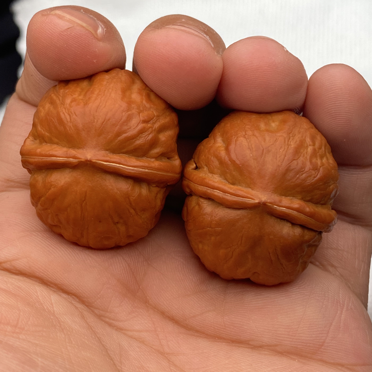 野生文玩核桃把件  磨盘