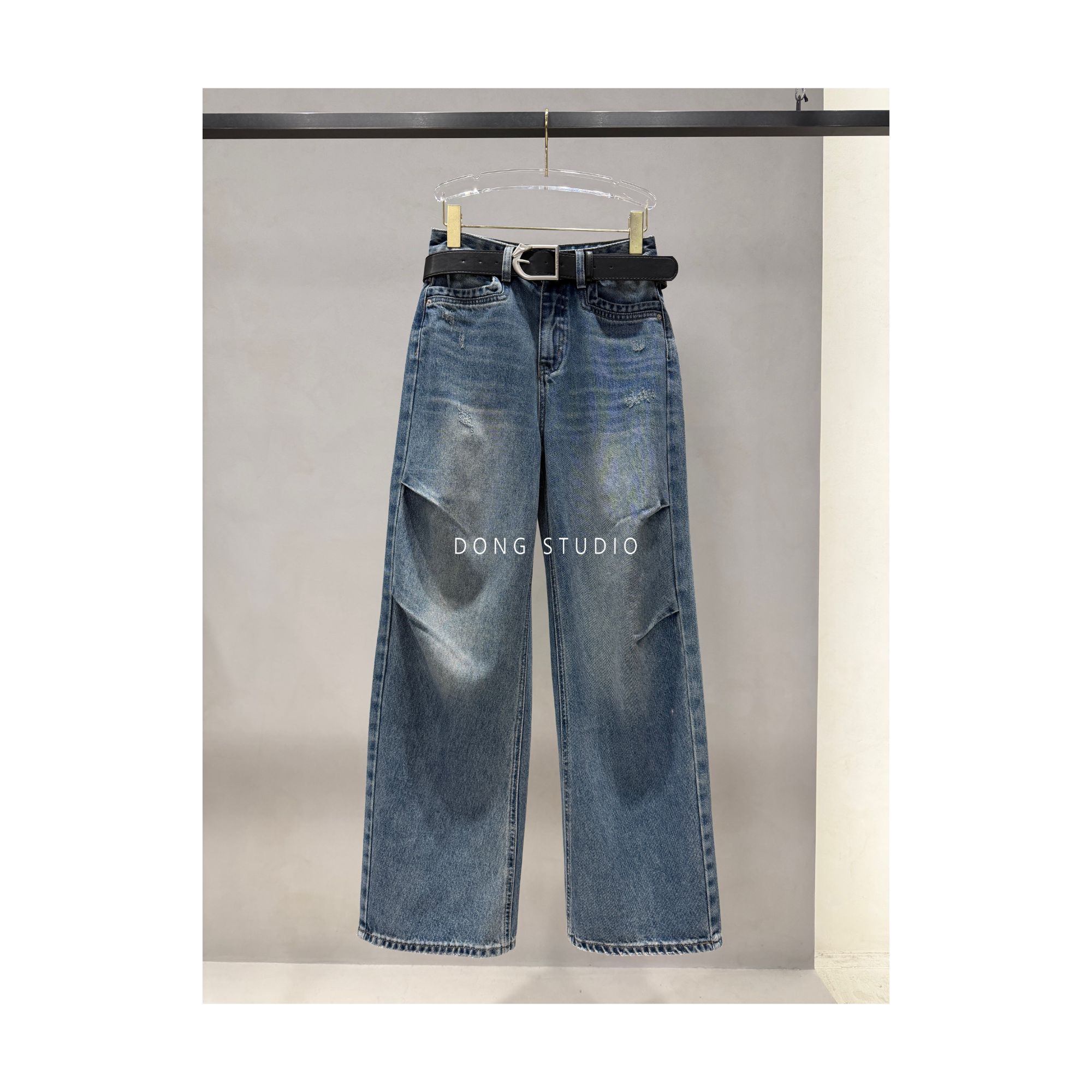 擎天柱-工装系-进口设计师款牛仔裤J8012