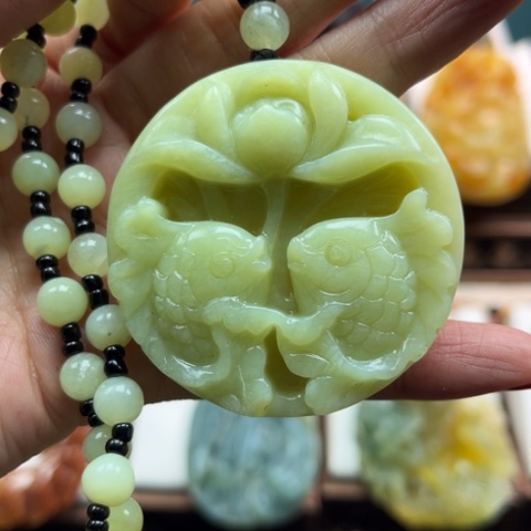 岫玉挂件未镶嵌挂件