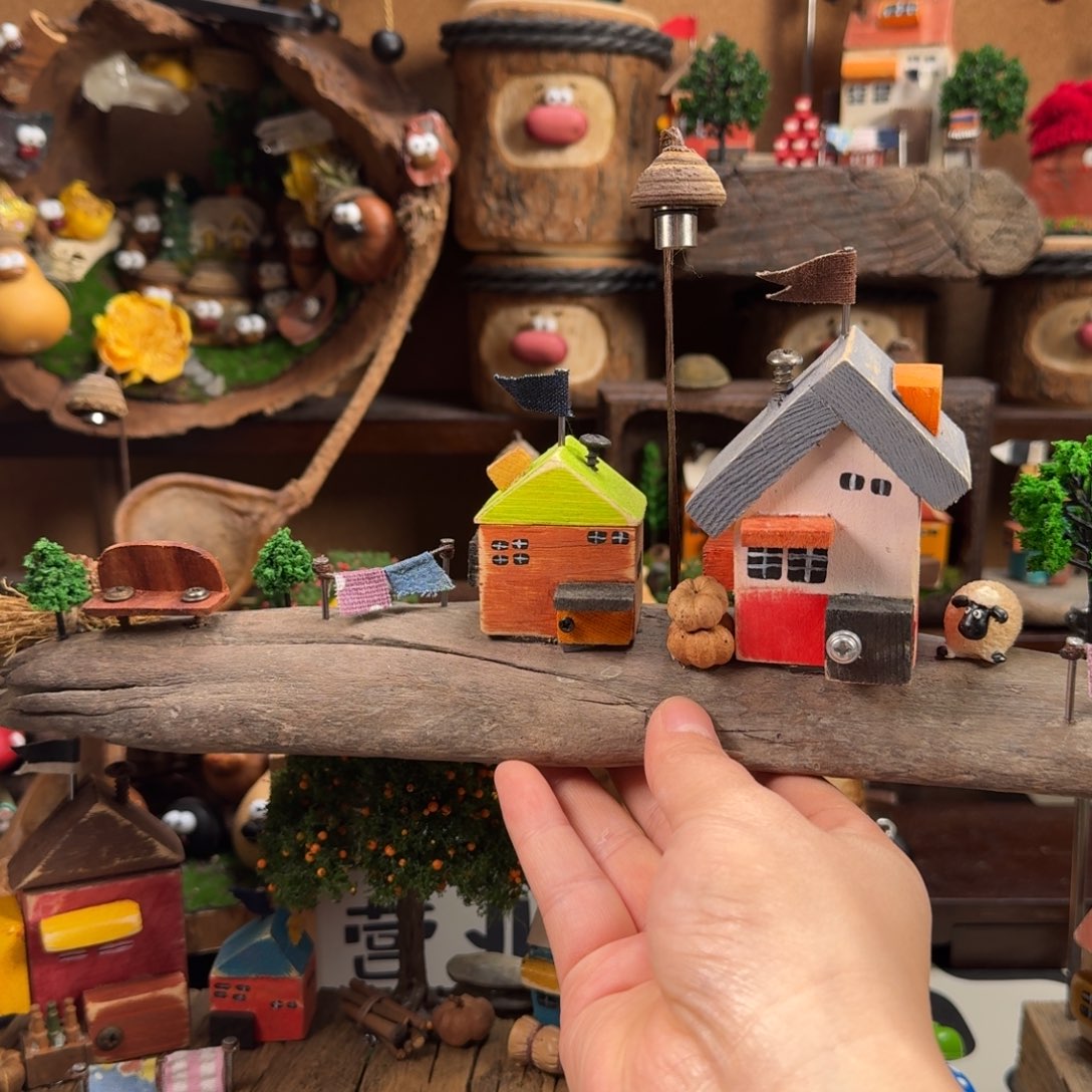 栗***狗香榧木漂流木场景1111