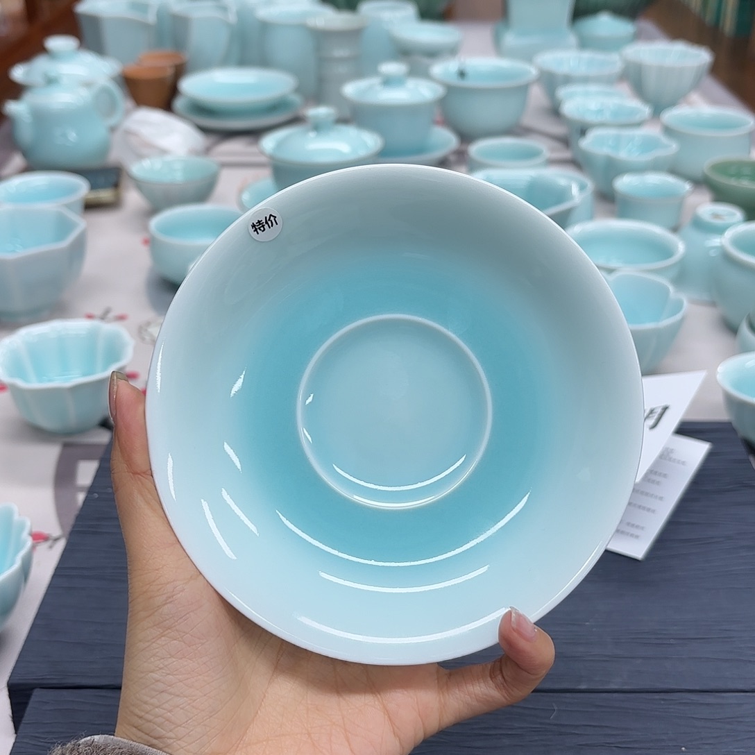 龙泉云间青瓷小米茶器