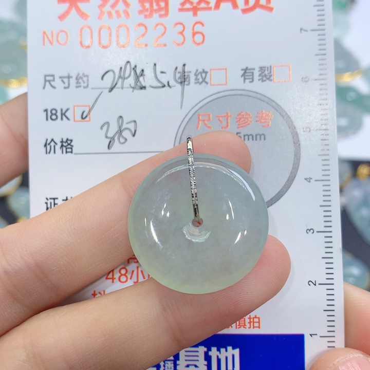 翡翠颈饰未镶嵌吊坠