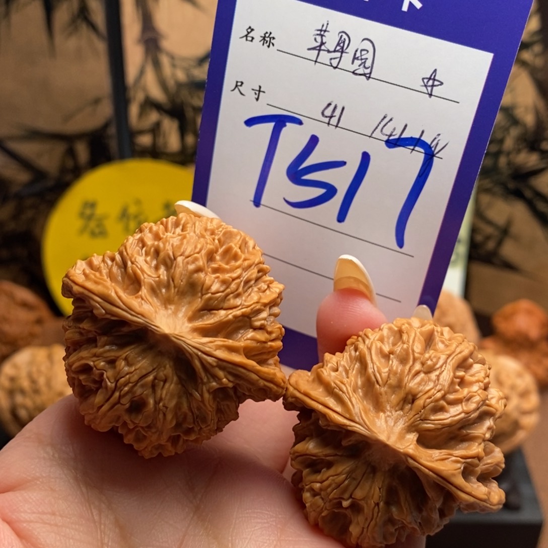 文玩核桃把件苹果园41（41克）