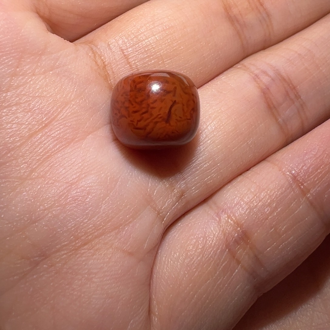 南红玛瑙珠宝奇石未镶嵌虎皮纹老型12.7